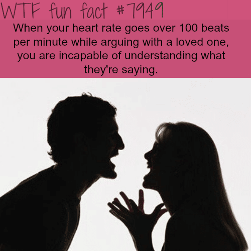 What happens when you are arguing with a loved one - WTF fun fact