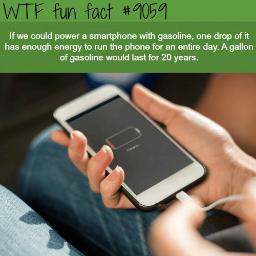 What if you could power your iphone with gasoline - WTF fun fact