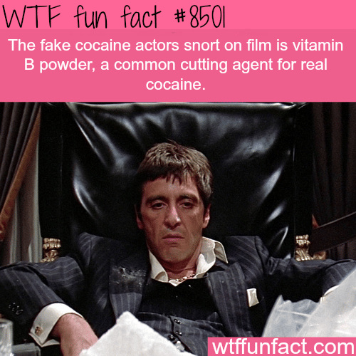 What is the fake cocaine actors snort in movies - WTF fun facts