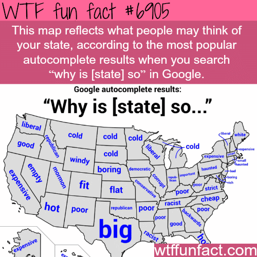 What people think about your state - WTF fun fact