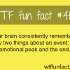 what your brain remembers about an event