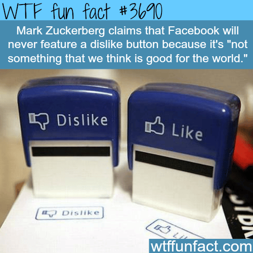 When will we get the Facebook like button come? -  WTF fun facts