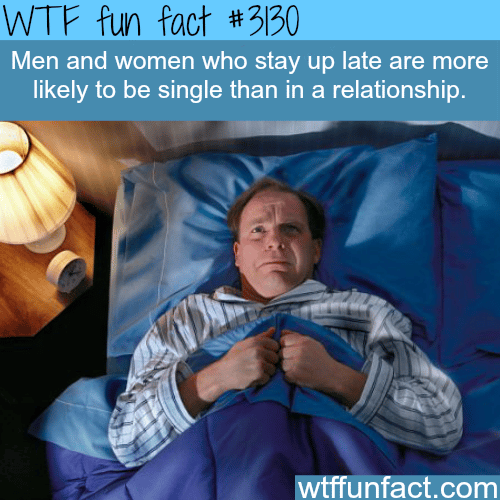 Who is more likely to stay awake at night -  WTF fun facts