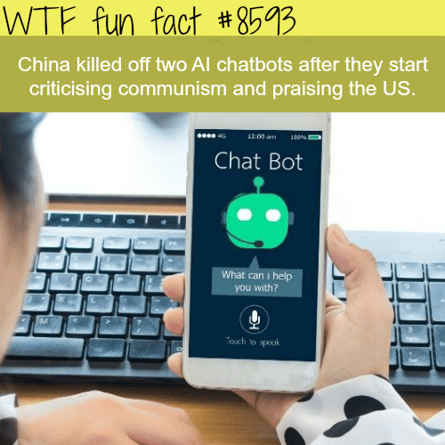 Why China killed off two AI chatbots - WTF fun facts
