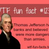 why did thomas jefferson hate banks