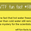 why hot water freezes faster than cold water