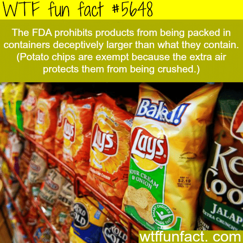 Why potato chips bags are full of air - WTF fun fact
