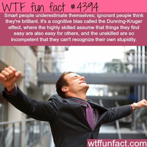Why stupid people are more confident -   WTF fun facts
