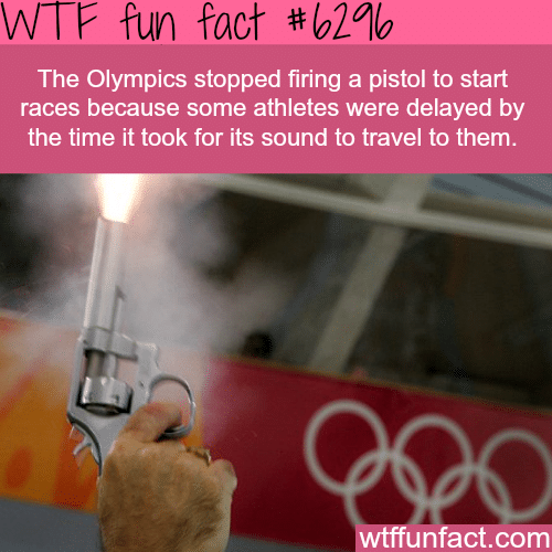 Why they stopped firing pistol to start races at the Olympics - WTF fun facts