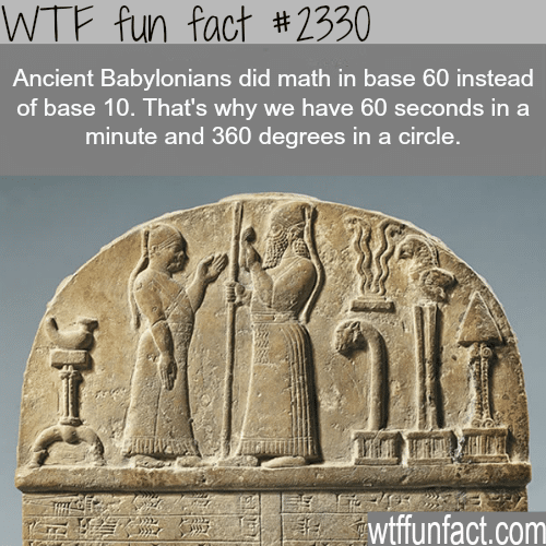 Why we have 60 seconds in a minute - WTF fun facts