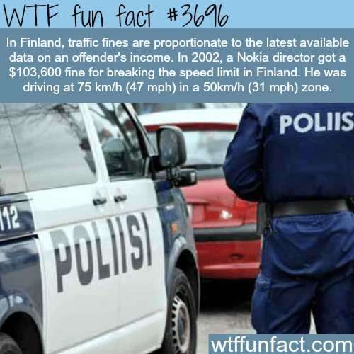 Why you should not speed in Finland -  WTF fun facts