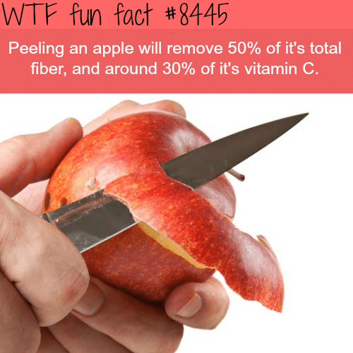 Why you shouldn’t peel an apple - WTF fun facts