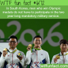 wining koreans in the olympics dont have join the