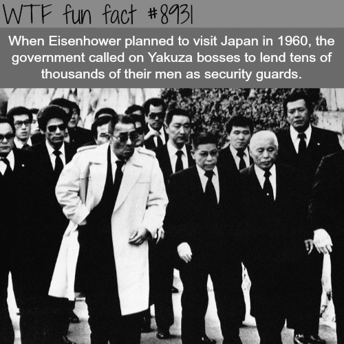 Yakuza as security guards for the American president - WTF fun facts
