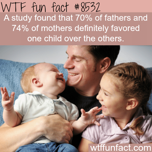 Your mom and dad have a favorite child a study finds- WTF fun facts