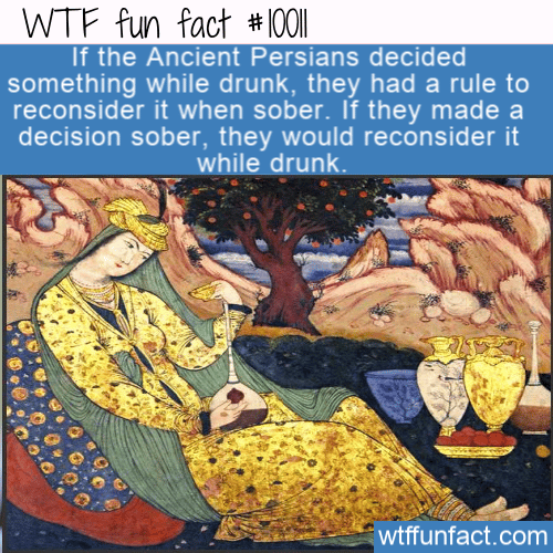 WTF Fun Fact - They Make Decision When They Drunk.