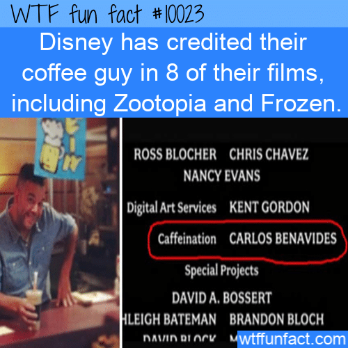 WTF Fun Fact - Credits For Caffeination