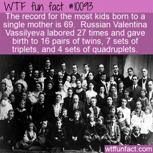 WTF Fun Fact - So Many Kids