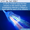 WTF Fun Fact – Right To Broadband