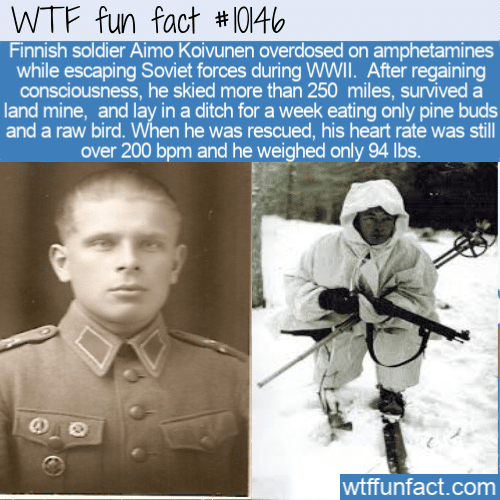 WTF Fun Fact - Finnish Soldier Overdose