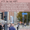 WTF Fun Fact – Presidential Streets Of Kosovo