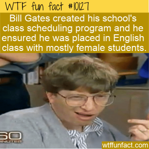 WTF Fun Fact - Trying to sit next to the girls