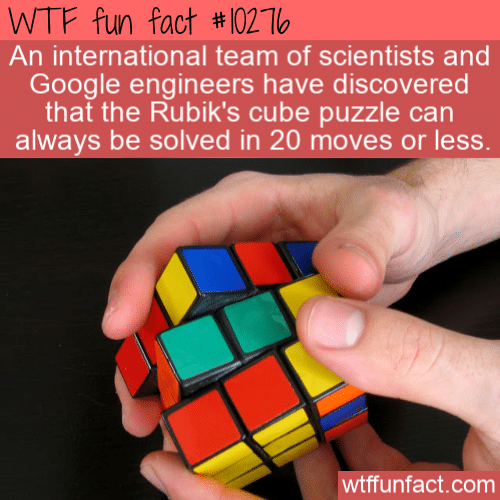WTF Fun Fact - Rubik's Cube Solutions