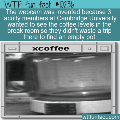 WTF Fun Fact - Webcam Invented