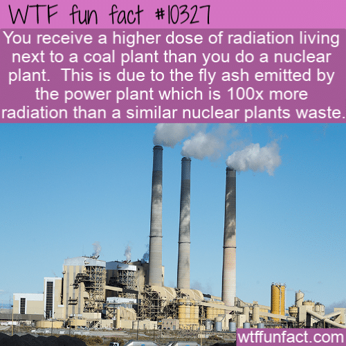 WTF Fun Fact - Radiation From Coal Plant