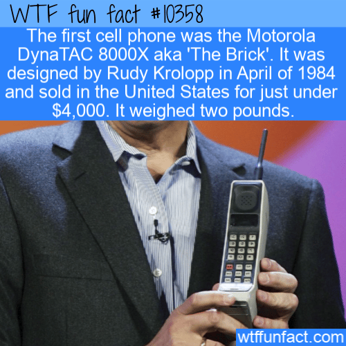 WTF Fun Fact - The First Cell Phone