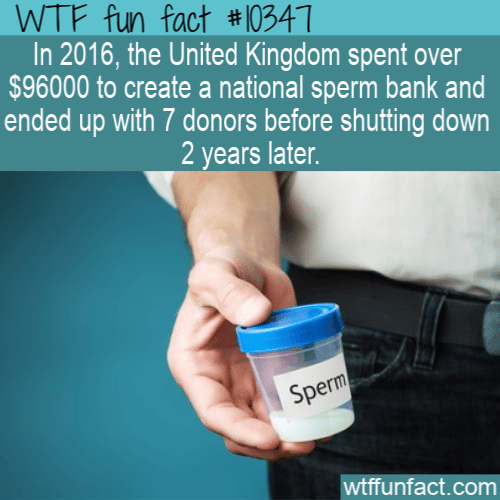 WTF Fun Fact - UK National Sperm Bank