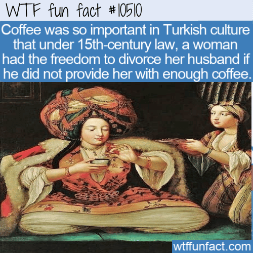 WTF Fun Fact - Divorce For Less Coffee