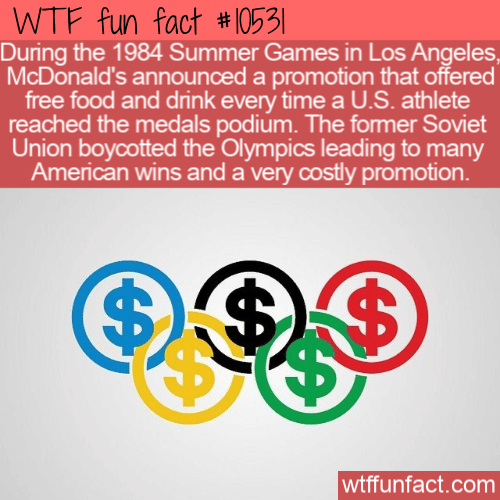 WTF Fun Fact - McDonalds Olympic Promo Gone Wrong