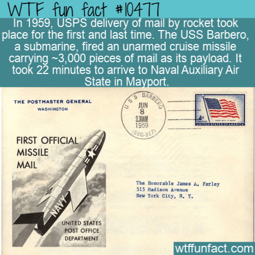 WTF Fun Fact - Missile Mail