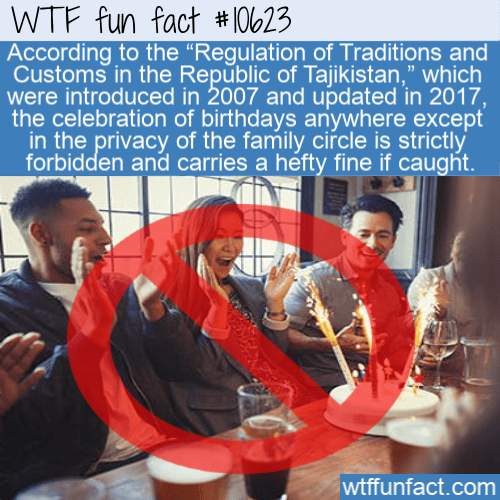 WTF Fun Fact - No Fun Tajikistan