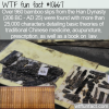 WTF Fun Fact – Han Bamboo Slips