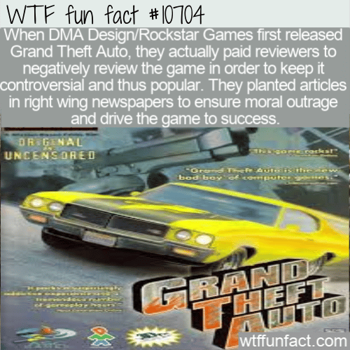 WTF Fun Fact - GTA Bad Press