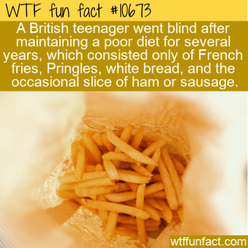 WTF Fun Fact - Poor Diet Leads to Blindness