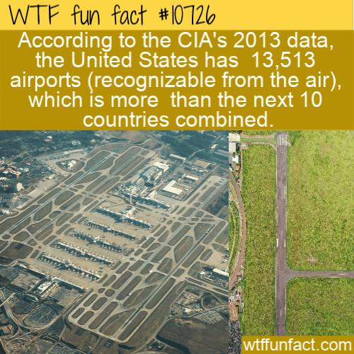 WTF Fun Fact - US Airport Numbers