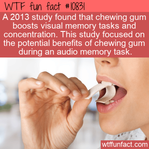 WTF Fun Fact - Chewing Gum Makes More Concentration