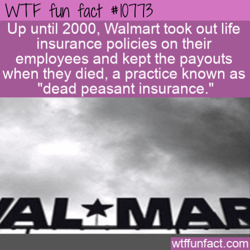 WTF Fun Fact - Dead Peasant Insurance