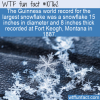 WTF Fun Fact – Worlds Largest Snowflake