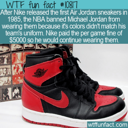 WTF Fun Fact - Nike Air Jordans