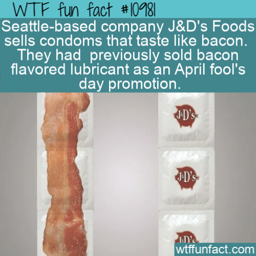 WTF Fun Fact - Bacon Flavored Condom