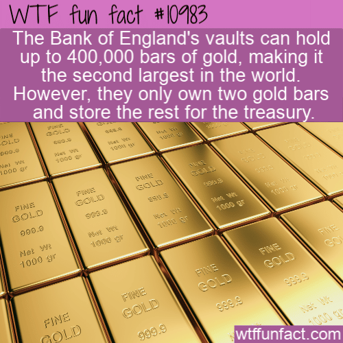 WTF Fun Fact - Bank of England's Gold