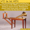 WTF Fun Fact – Phonautograph