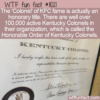 WTF Fun Fact – The Honorary KFC Colonel