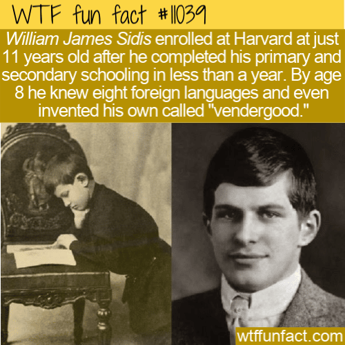 WTF Fun Fact - William James Sidis