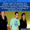 WTF Fun Fact – Adidas Doesn’t Sponsor Scientologists