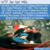 WTF Fun Fact – Canada Finally Independent In 1982